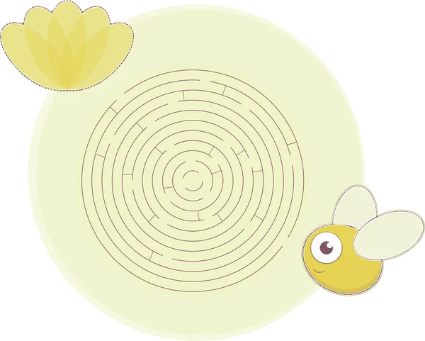 L'abeille du labyrinthe Illustrations De Stock Libres De Droits