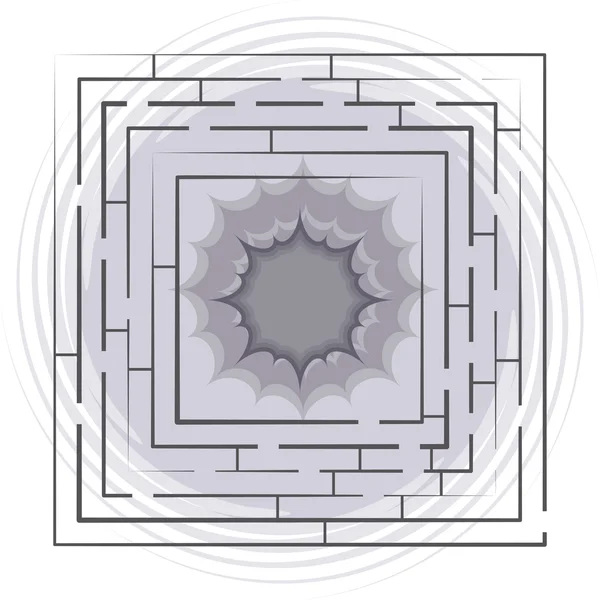 Illustrazione vettoriale del labirinto vettoriale — Vettoriale Stock