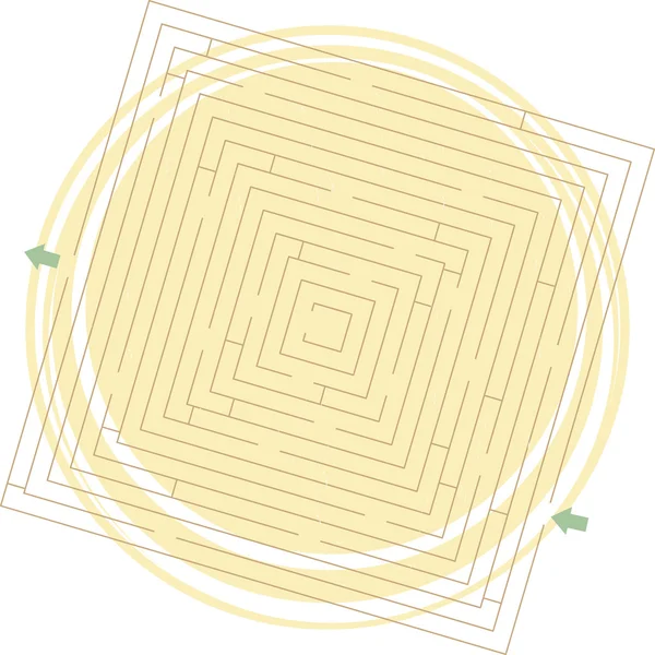 Labyrinthe vectoriel — Image vectorielle