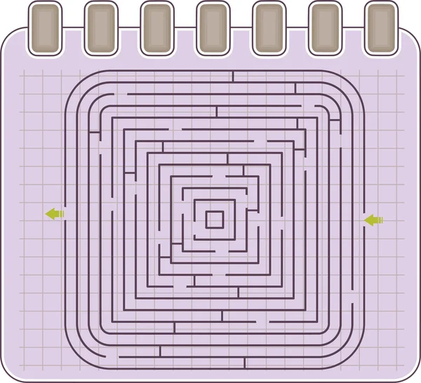 Abstrakt labyrint — Stock vektor