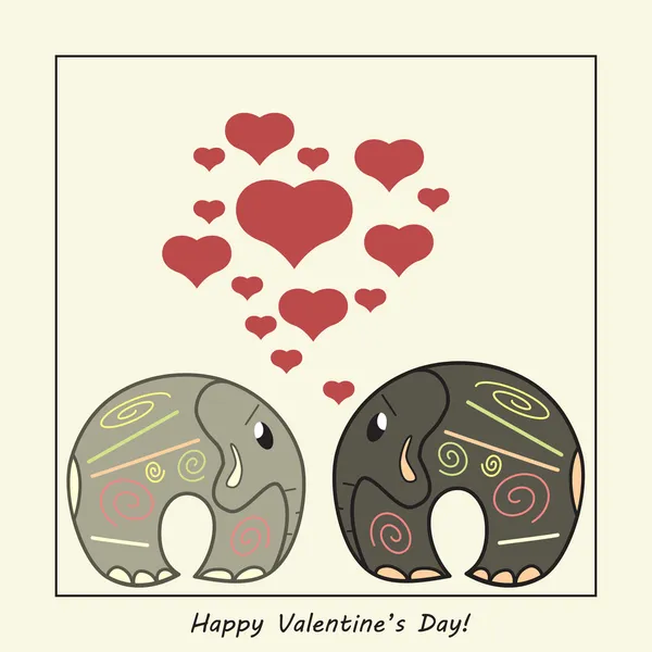 Vtipný pozdrav karty pro den svatého Valentýna, vektorové — Stockový vektor