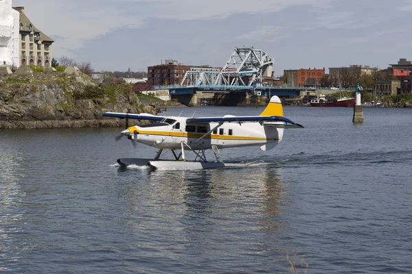 stock image Seaplane taking off in Vancouver Islands