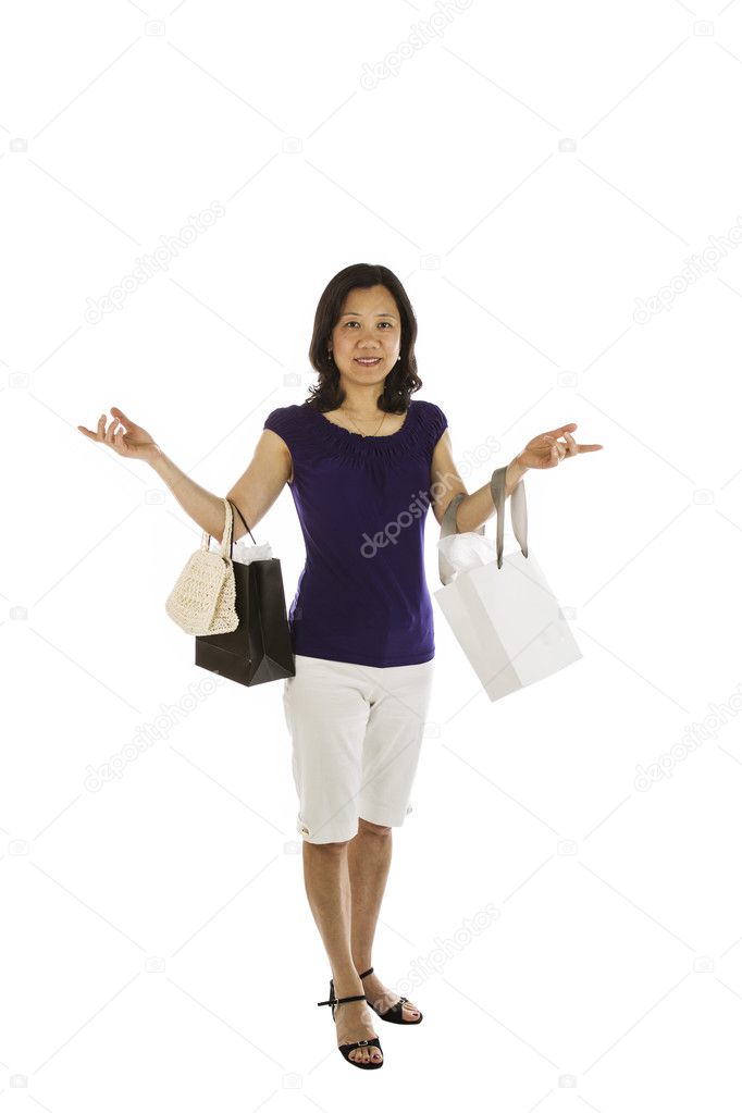 Mature Women having fun shopping