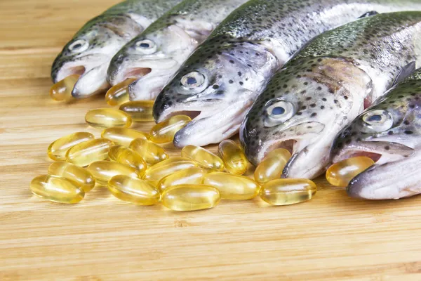 Fish Oil Time — Stock Photo, Image
