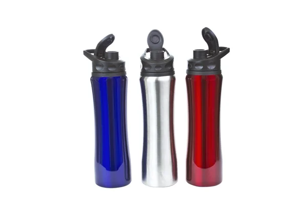 Stainless Steel Water Bottles — Stock Photo, Image