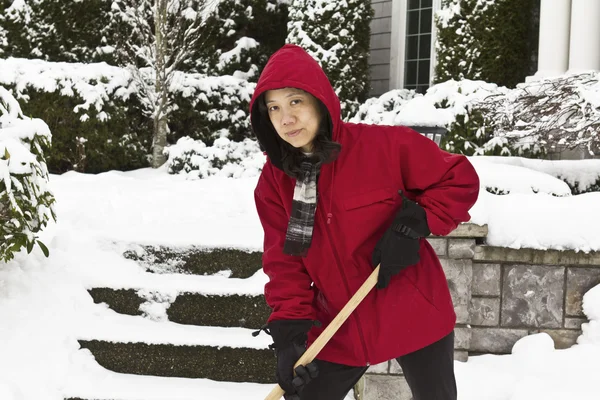 stock image Cleaning Up after the Snow Strom