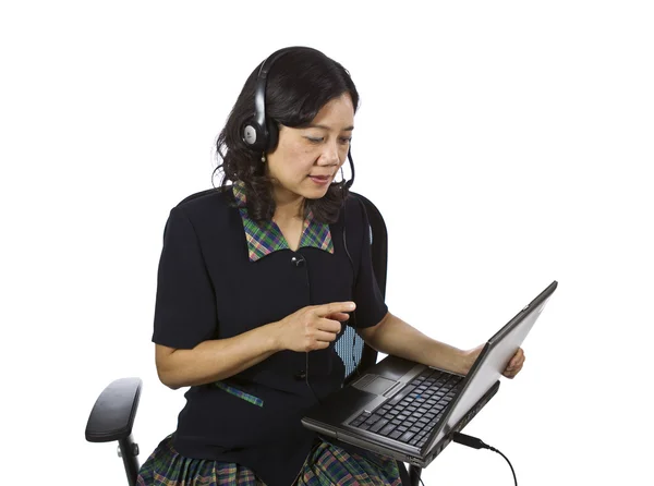 Confident Customer Support Agent — Stock Photo, Image