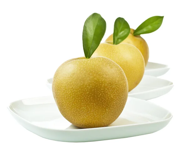 Raden av äpple päron — Stockfoto