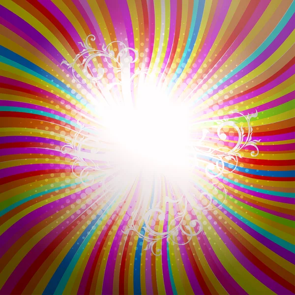 Rayures lumineuses, vecteur — Image vectorielle
