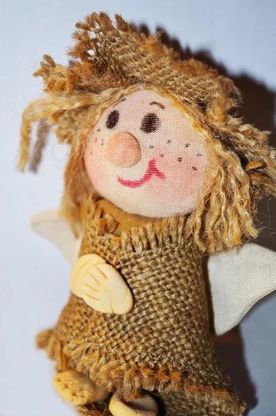 Angelo di bambola fatto di un tessuto — Foto Stock