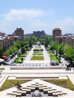 View of Yerevan from Cascade, Armenia. clipart