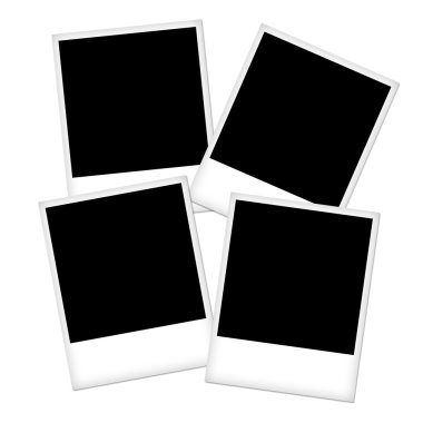 Empty photo frames clipart