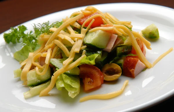 Saláta friss zöldségekkel — Stock Fotó