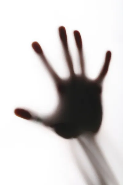 Skrämmande suddig hand — Stockfoto