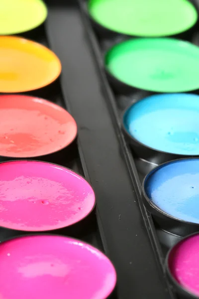 Paint colors pallete — Stock Photo, Image