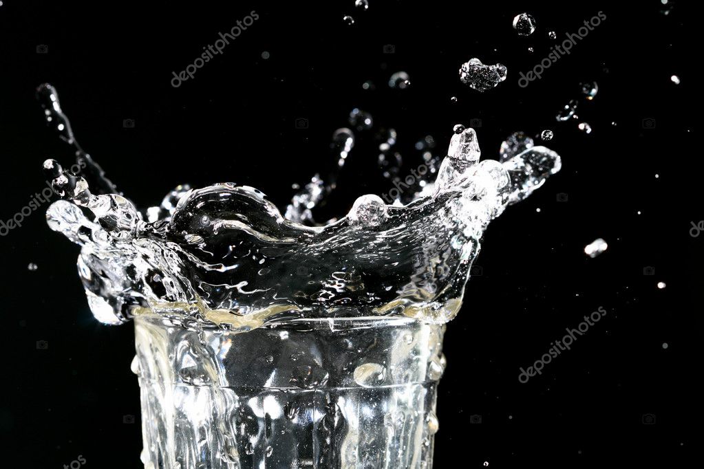 Splash in glass Stock Photo by ©yellow2j 10059536