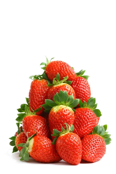 Φράουλα σωρό απομονωθεί — Φωτογραφία Αρχείου
