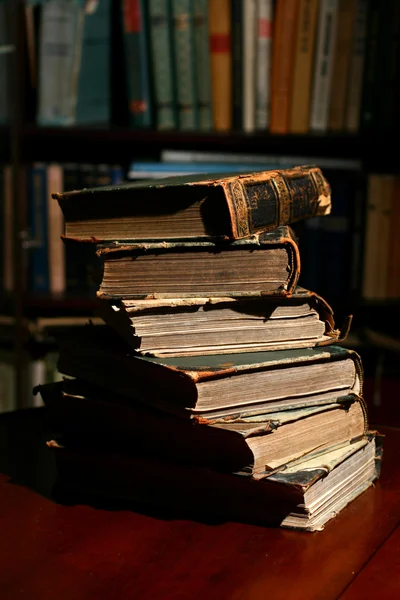 Books on table — Stock Photo, Image