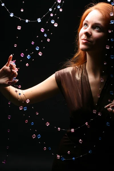 Diamonds girl — Stock Photo, Image