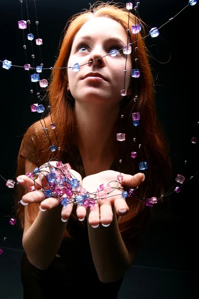 Diamanter flicka — Stockfoto