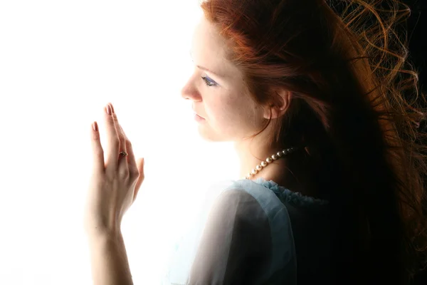 Girl in light — Stock Photo, Image