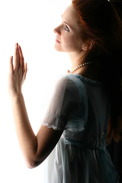 Girl in light — Stock Photo, Image