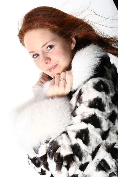 Fur girl — Stock Photo, Image