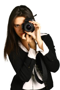 Girl photographer clipart