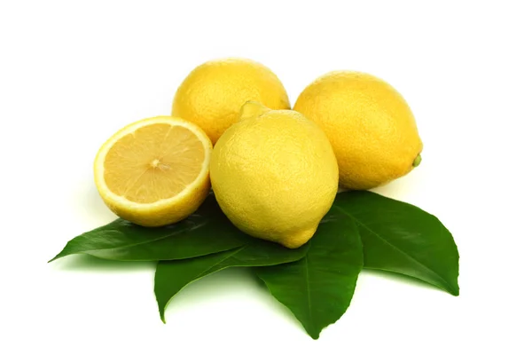 Lemons on white — Stock Photo, Image