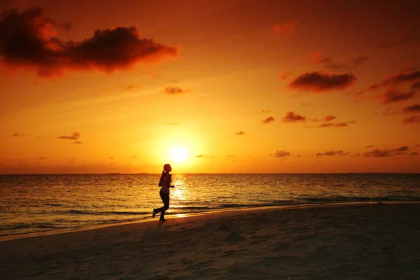 Woman run — Stock Photo, Image