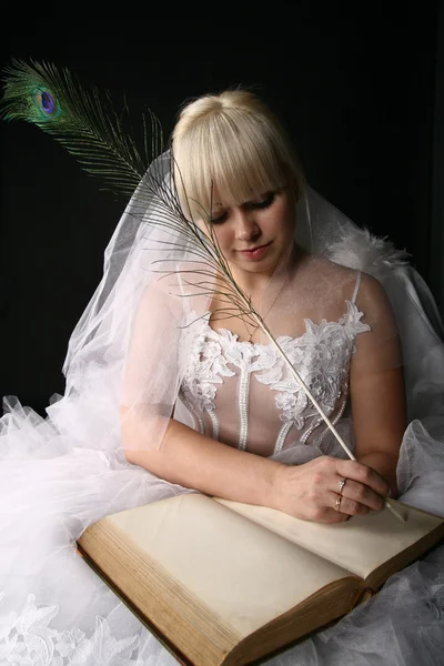 Bride diary — Stock Photo, Image