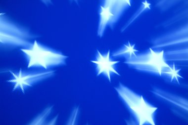 Blue tech stars clipart