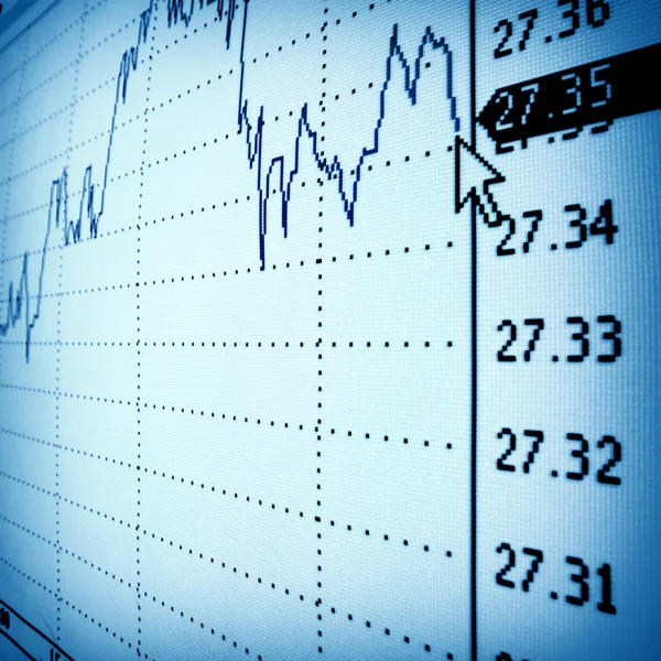 Finansiell graf — Stockfoto
