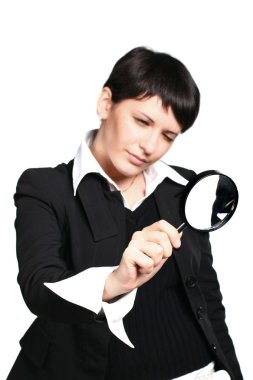 Business girl search clipart