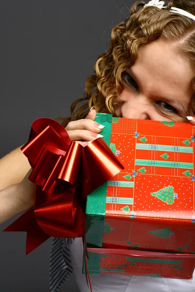 Weihnachtsmädchen — Stockfoto