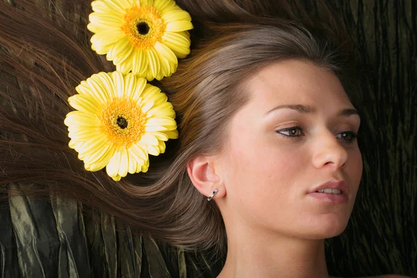 Haargelbe Blüten — Stockfoto
