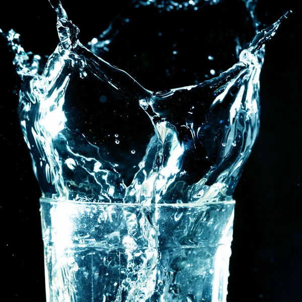 Stänk i glas — Stockfoto