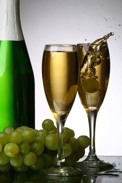 Spruzzi di champagne — Foto Stock