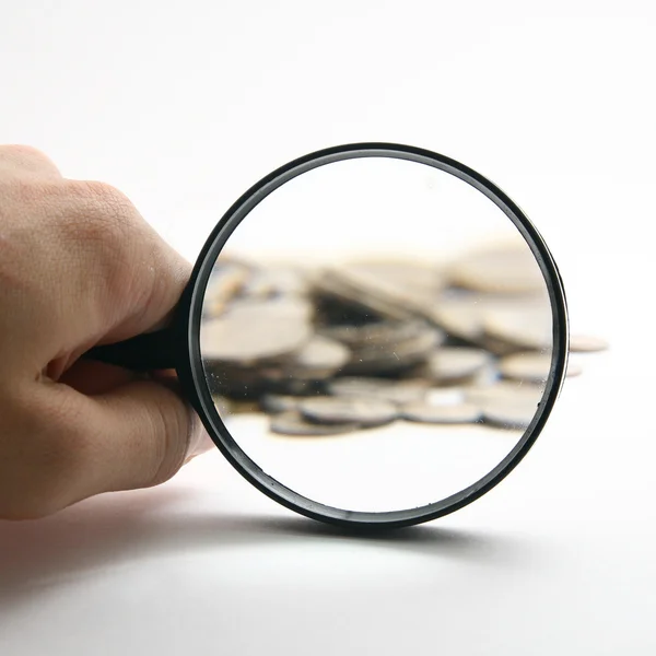 stock image Hand magnifier