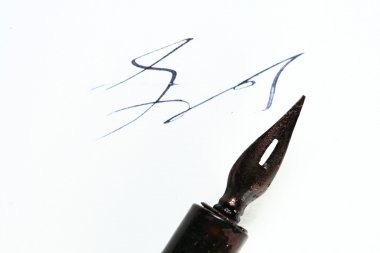 Writer ink and pen clipart