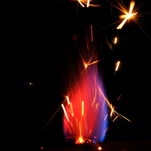 Праздничный огонь — стоковое фото