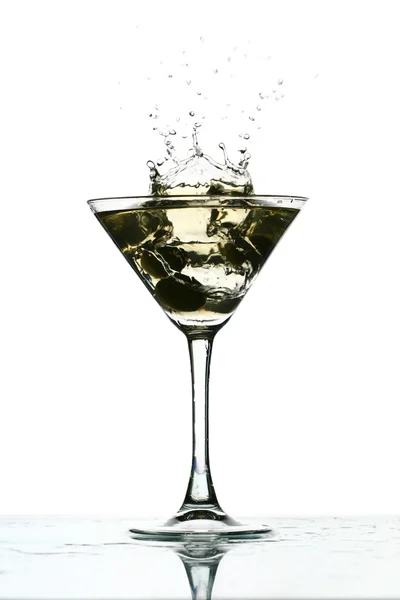 Martini éclaboussure de verre — Photo