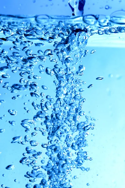 Blå vattenbubblor — Stockfoto
