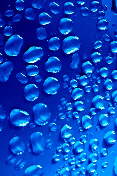 Gotas de agua azules —  Fotos de Stock