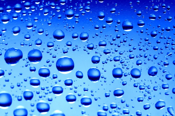 Gotas de agua azules — Foto de Stock