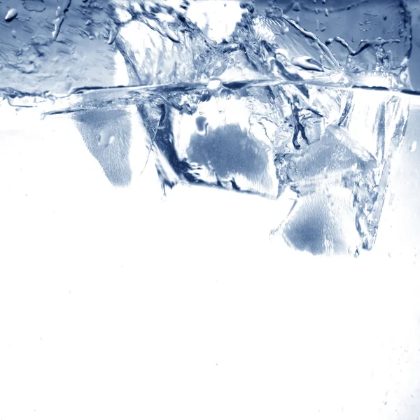 Water splash ice — Stock Photo, Image