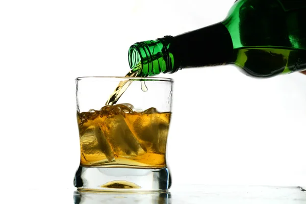 Whisky splash — Stockfoto