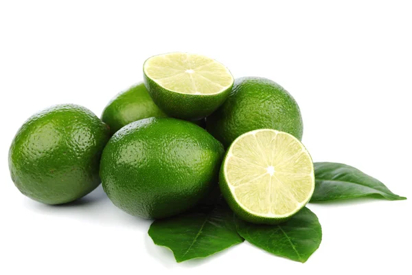 Limes on white — Stock Photo, Image