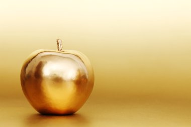 Gold apple clipart