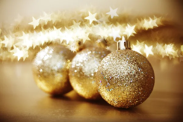 Golden christmas — Stock Photo, Image